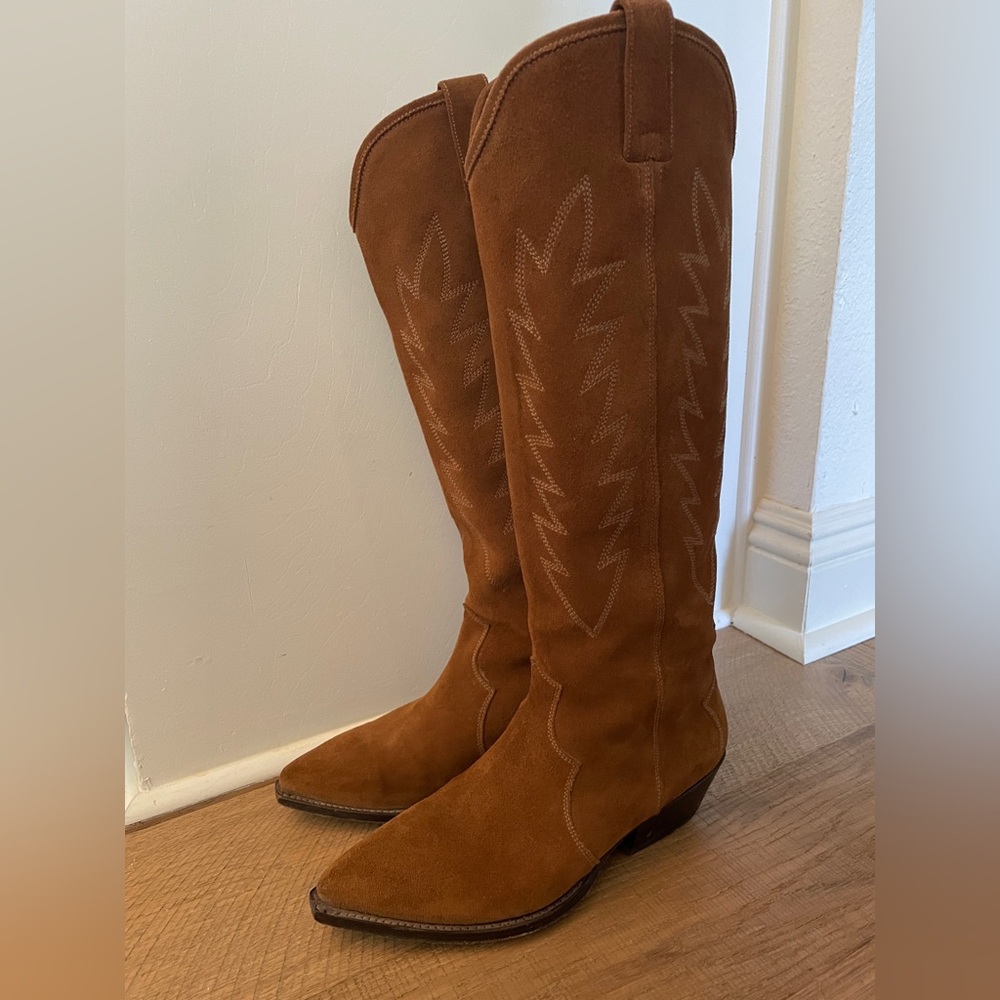 Sendra Tall Suede Cowboy Boots 8.5/39 $465